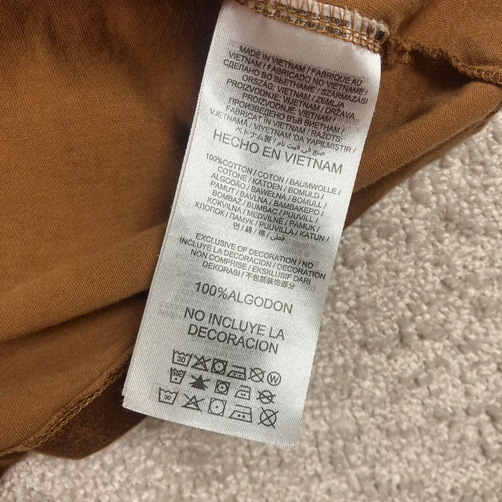 Nike Mens Large Dallas Cowboys T-Shirt Brown Salute to Service Bleach Wash Star - Picture 8 of 9